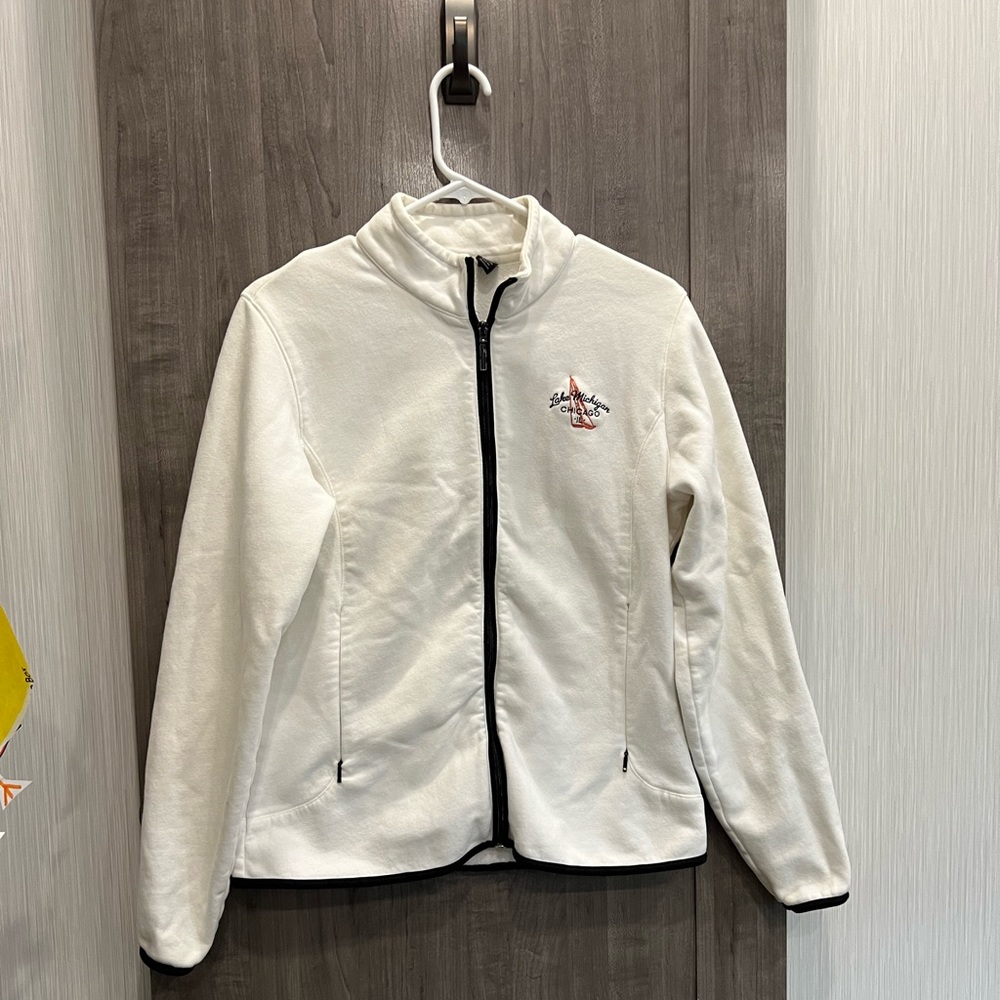 Chicago Lake Michigan fleece zip up jacket/coat.